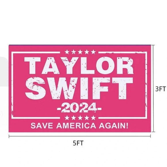 Taylor Swift Flag Banner Tapestry 2024 SAVE AMERICA AGAIN 3x5’ NEW IN PACKAGE - Picture 2 of 3